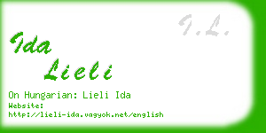 ida lieli business card